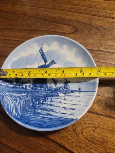 Vintage Blue Hollamd Windmill Mini Plate - Thumbnail 3