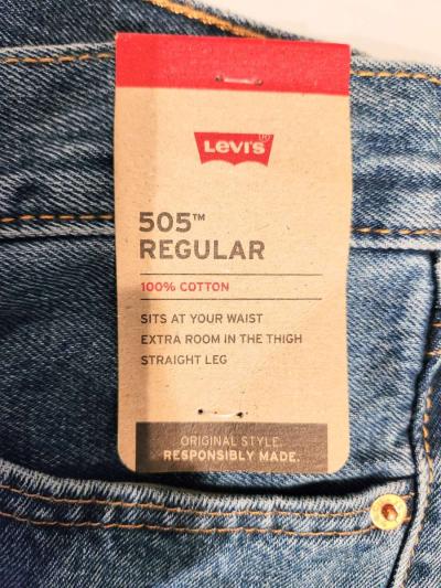 NWT Mens 505 Levis Jeans 30X32 - Thumbnail 4