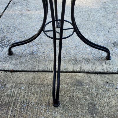 Wrought Iron Patio Table 36X36X29 Black   RRR Furniture - Thumbnail 3