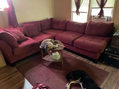 3 years old 3 piece sectional red - Thumbnail 3