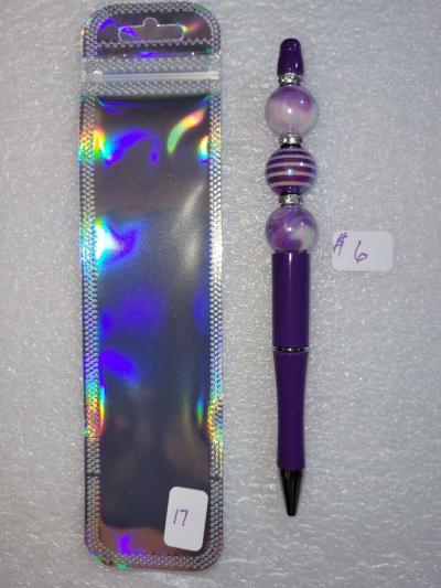 Hand beaded pens    Black ink - Thumbnail 3