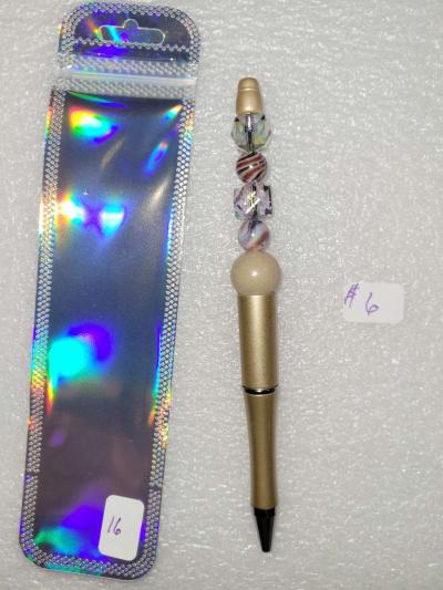 Hand beaded pens    Black ink - Thumbnail 4