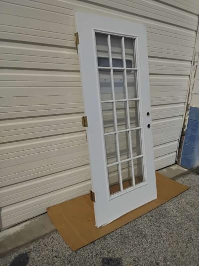 Nice White 15 Light JeldWen Door Hinges 36 X 80 LH Swing - Thumbnail 2