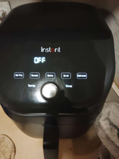 a black Air fryer instant - Thumbnail 4