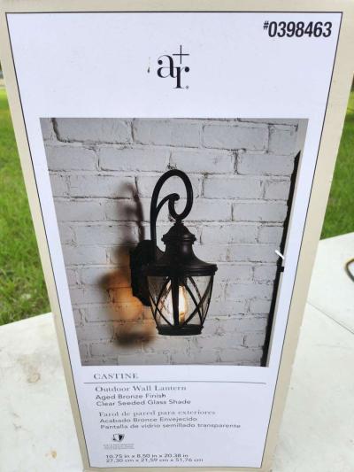 Allen Roth Castine Outdoor Wall Lantern - Thumbnail 3