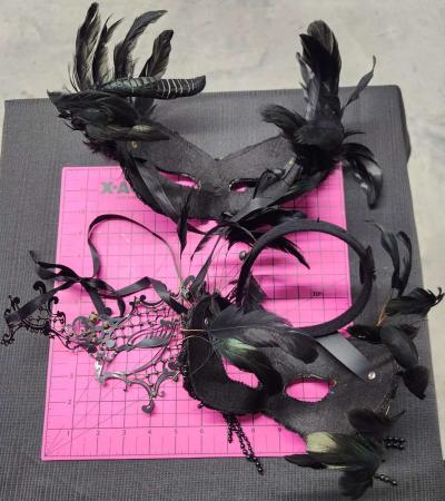 3pcs MasqueradeMardi GrasParty Half Masks - Thumbnail 5