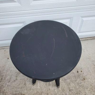Black Wood Side Table  21 x 26 Tall  RRR Furniture - Thumbnail 3