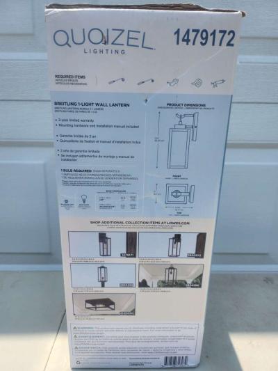 Quoizel Breitling Wall Lantern BRAND NEW - Thumbnail 6