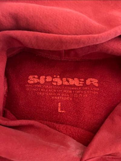 Red Sp5der Angel Hoodie size Large - Thumbnail 3