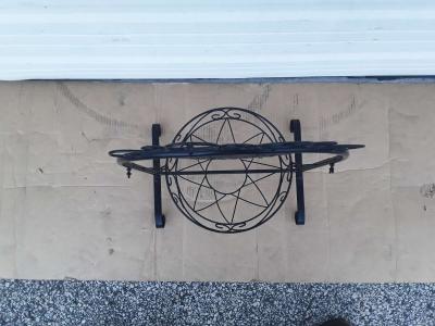 Nice Black Welcome Swing  Planter All Steel Like New - Thumbnail 5