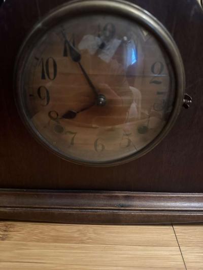 Vintage 1920s Large Mantel Clock - Thumbnail 4