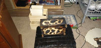 hand crafted box Rubin county themed - Thumbnail 2