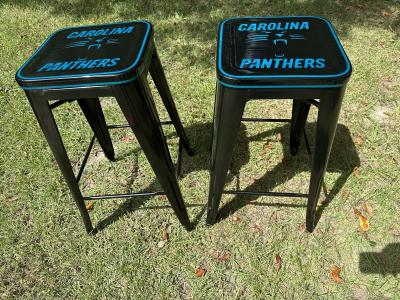 One of a kind Carolina Panthers Bar Stools - Thumbnail 4