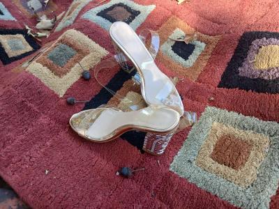 Clear  river high heels