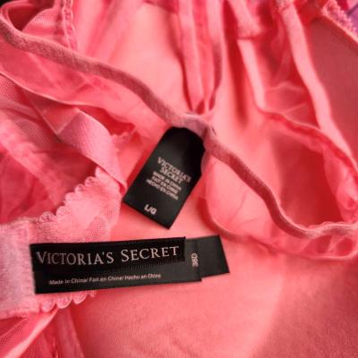 Victorias Secret Neon Pink Embellished Bust Babydoll - Thumbnail 4