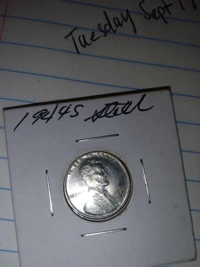 1944 s steel wheat penny - Thumbnail 6