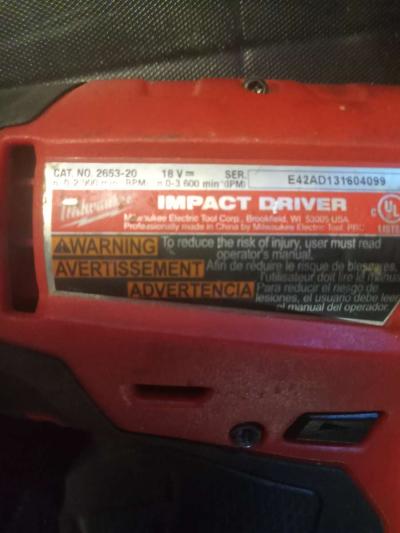 Milwuakee Impact  Driver Tool Kit Combo - Thumbnail 5