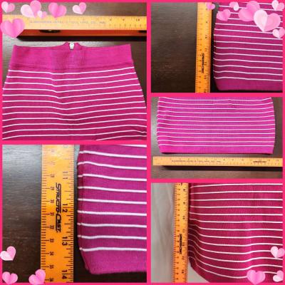 Vintage 2be bebe Gypsy Pink Horizontal Striped Stretch Mini - Thumbnail 5