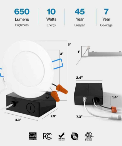 Brand New Ceiling Lights 16pk - Thumbnail 2