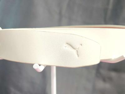 Puma Womens White Regent Fitted Leather Belt Size S - Thumbnail 4