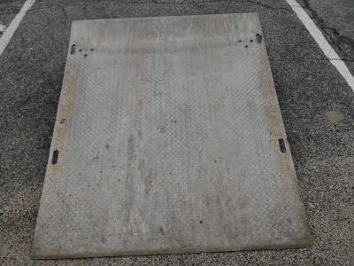 Nice All Aluminum Dock Plate with 4 Handles Like New - Thumbnail 2