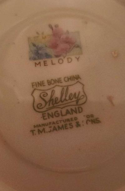 Chintz Cresmer Sugar Bowl and tray - Thumbnail 2