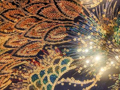 Ella and Elly Peacock Embroidery Tassel Bag - Thumbnail 5