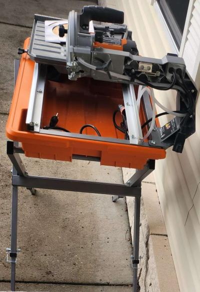 Ridgid R4031S Wet Saw with Stand - Thumbnail 4