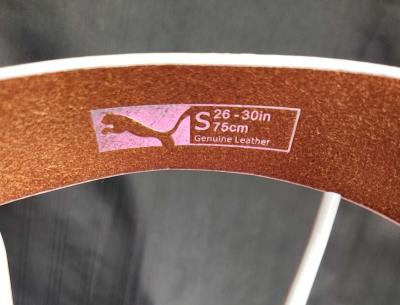 Puma Womens White Regent Fitted Leather Belt Size S - Thumbnail 6