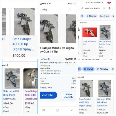 SATA Jet 4000 B HVLP  pneumatic  paint sprayer - Thumbnail 6