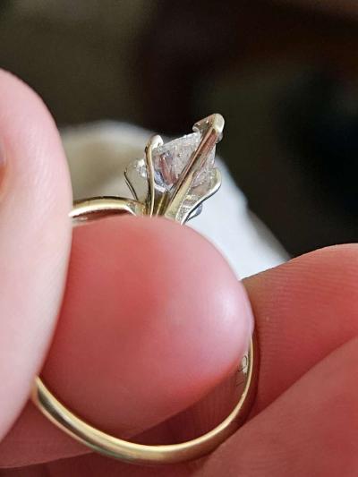 1ct Natural diamond engagement ring - Thumbnail 5