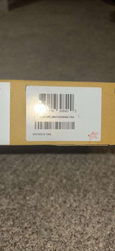 Dell WD19DCS Docking Station  Black  Factory sealed - Thumbnail 3