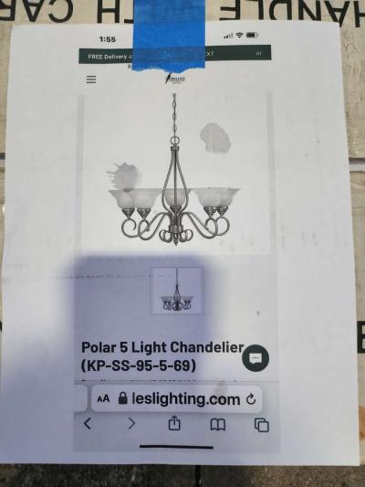 Savoy House Polar 5 Light Chandelier - Thumbnail 5