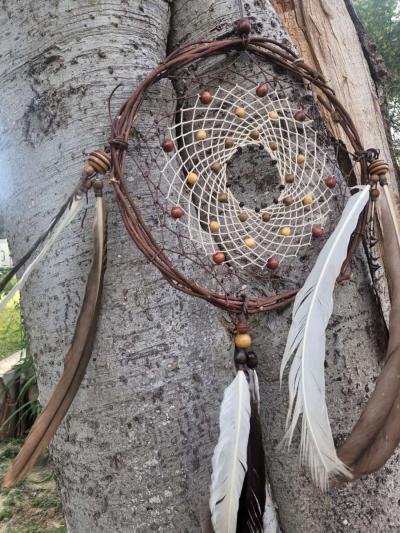 Native Brown Dream Catcher - Thumbnail 3