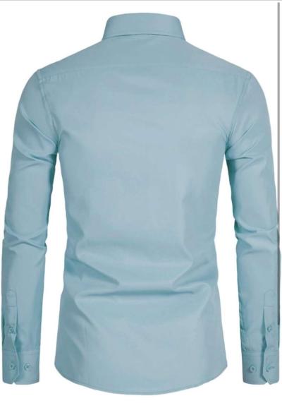 blue collard shirt - Thumbnail 3