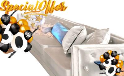 Brushed Velvet Chesterfield Sofa Couch Veun 865 by Rosdorf - Thumbnail 2