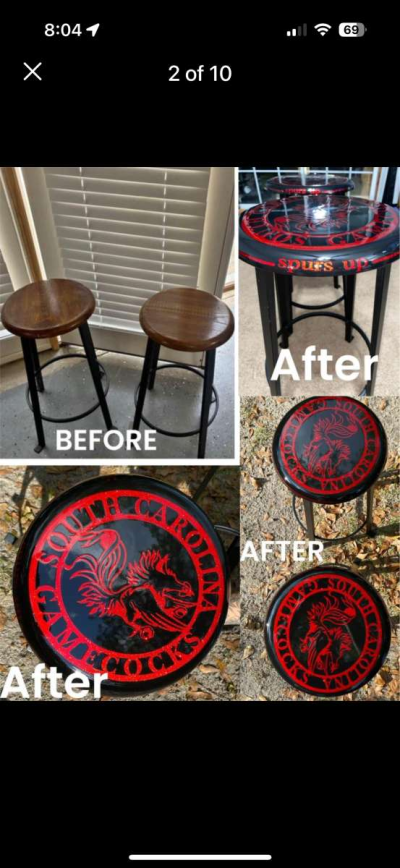 One of a kind Gamecocks Bar stools - West Columbia, South Carolina