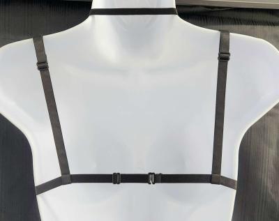 Womens Elastic Adjustable Body Harness Cupless Bra Accessory - Thumbnail 4
