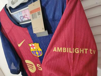 FC Barcelona Jersey Soccer 2025 Player Version Size M Gavi - Thumbnail 4