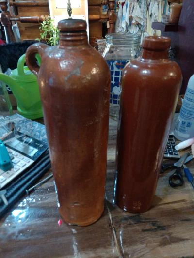 Two Antique German liquor decanters - Thumbnail 2