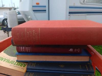 several antique books some from the 1900s