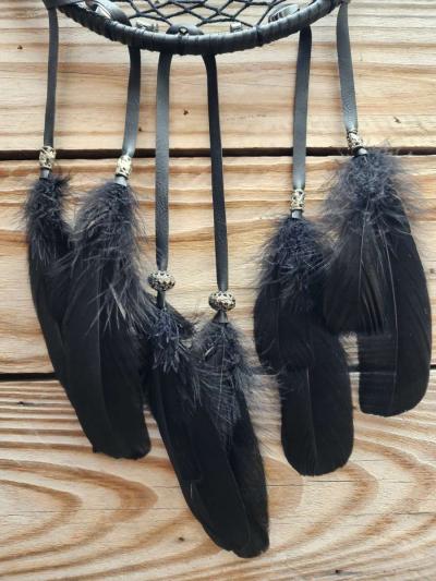 Black Leather Dream Catcher - Thumbnail 2