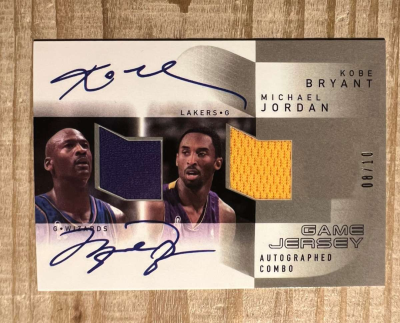 Michael Jordan and Kobe autograph card - Thumbnail 2