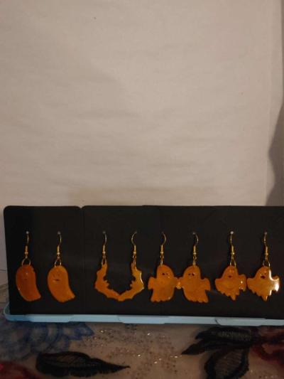 Halloween key chains and earrings - Thumbnail 2