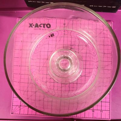 Vintage Glass 8 Trifle Bowl on Beautiful Swirl Pedastal - Thumbnail 3