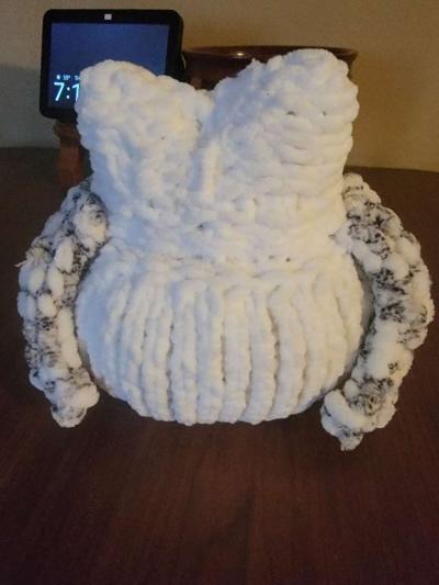 Handmade Knitted Owl - Thumbnail 4