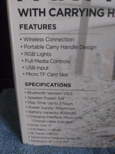 Vibe LED Party Speaker - Thumbnail 5