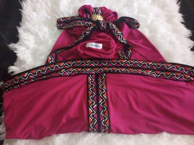 beautiful pink satin feel dress Calvin Clien - Thumbnail 4