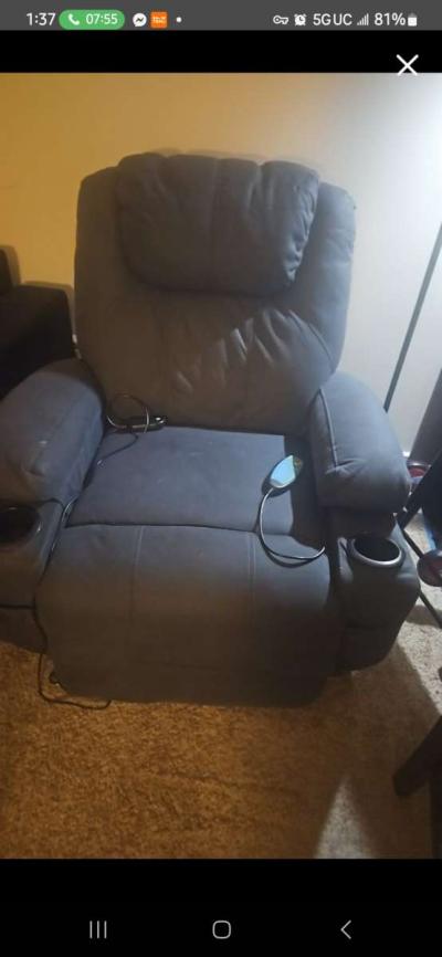 power lift Reclining heated massage chair with remote contro - Thumbnail 2