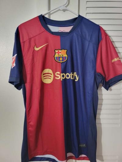 FC Barcelona Jersey Soccer 2025 Fan Version Size XL Lewandow - Thumbnail 2